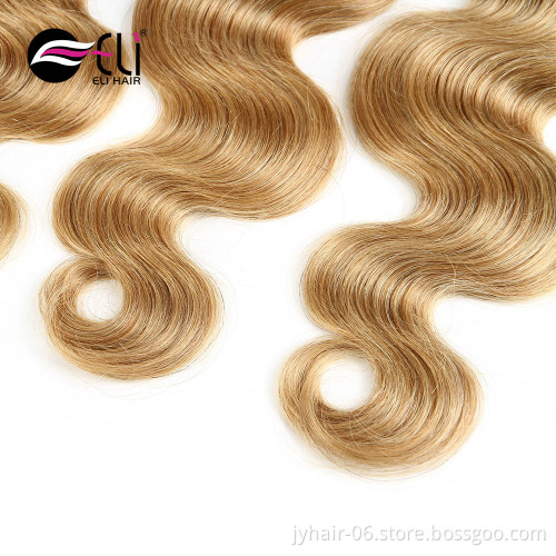 Wholesale Cheap Honey Blonde Brazilian Hair Weave, 100% Unprocessed Virgin Human Hair Blonde